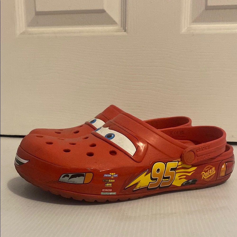 Red Cars Themed Lightning Mcqueen Clogs
